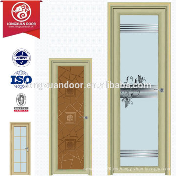Puertas de aluminio de vidrio de mosaico contemporáneo moderno, puerta de cocina o baño u otras puertas especiales